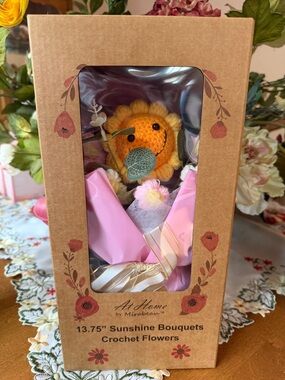 🌻🌸🌻Sunshine Crochet Flower Bouquet - Yellow Orange🌻🌸🌻